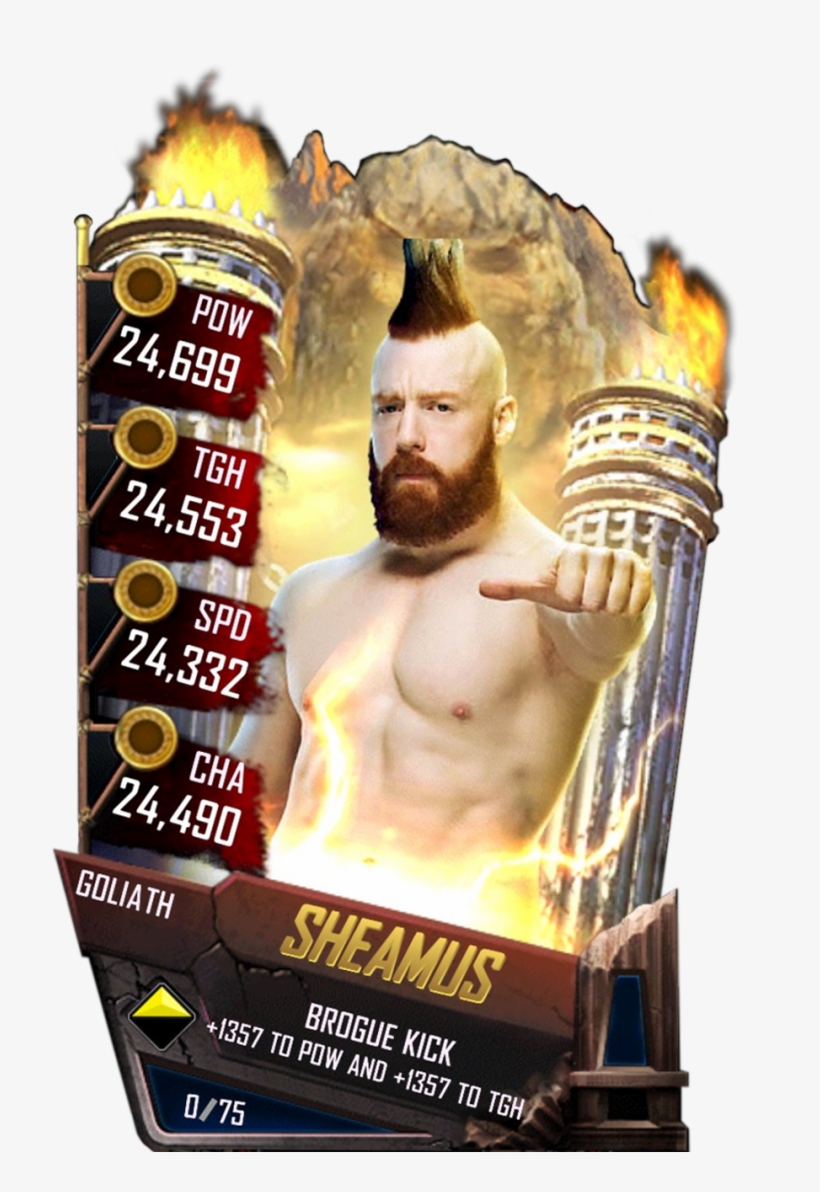Sheamus S4 20 Goliath - Wwe Supercard Goliath Cards, transparent png download