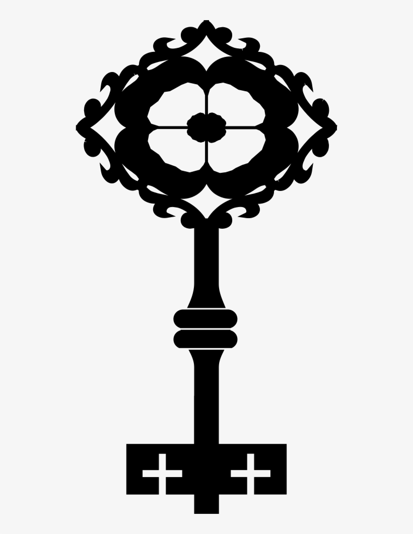 Old Key Design Like A Flower In A Rhombus Comments - Icon, transparent png download