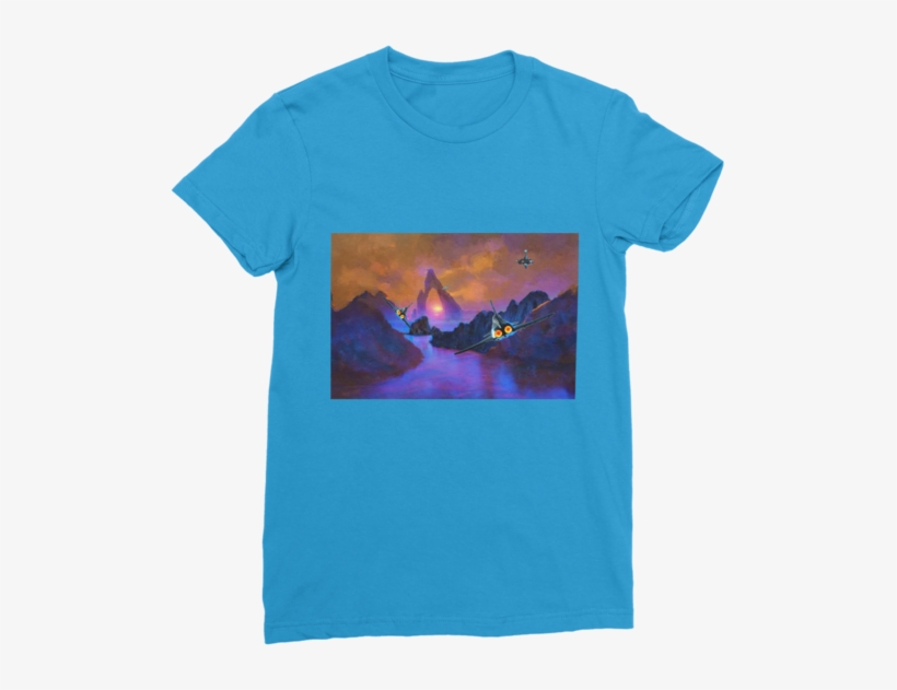 Alien Planet Ambush ﻿classic Women's T-shirt - T-shirt, transparent png download