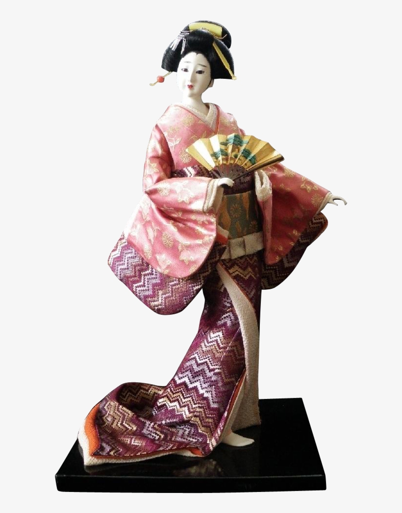 Japanese Transparent Geisha - Japanese Doll, transparent png download