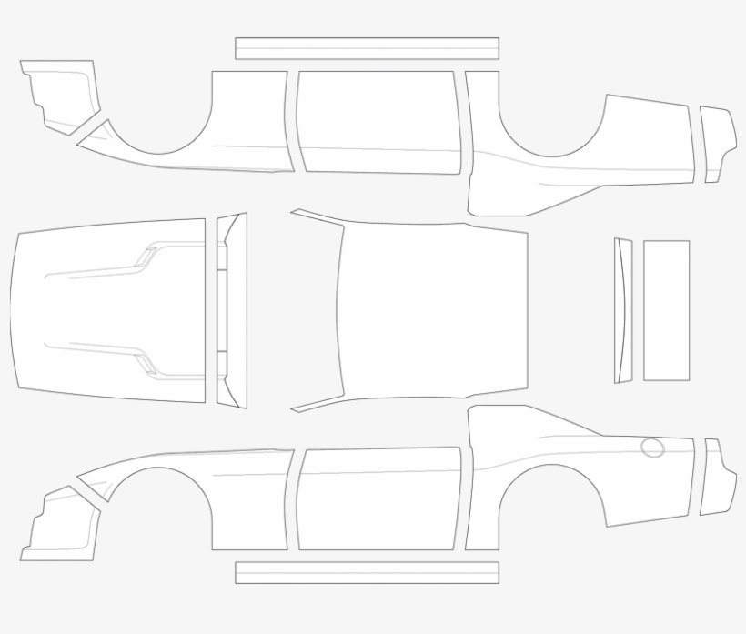 Dodge Challenger A-package - Arbodies Mustang Back, transparent png download