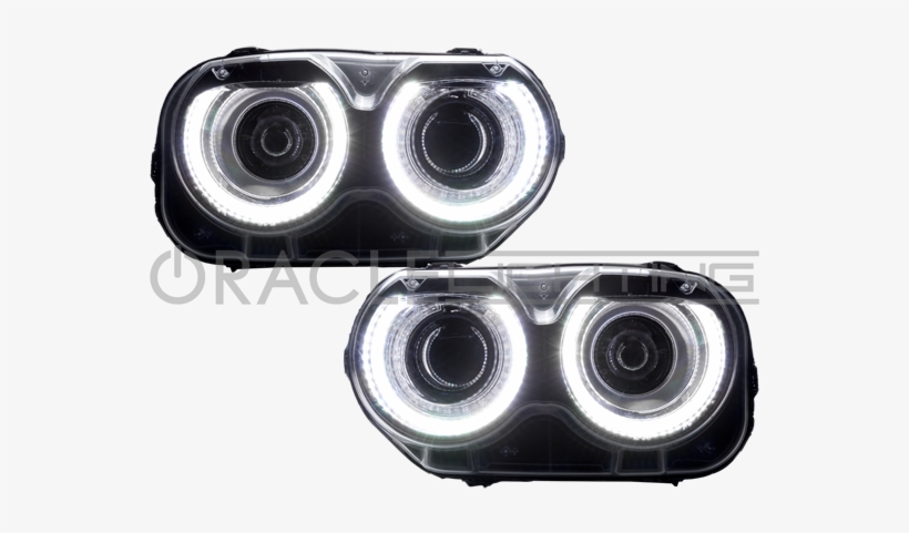 2015-2018 Dodge Challenger Sxt/rt/srt/hellcat Oracle - Dodge Challenger Headlight 2015, transparent png download