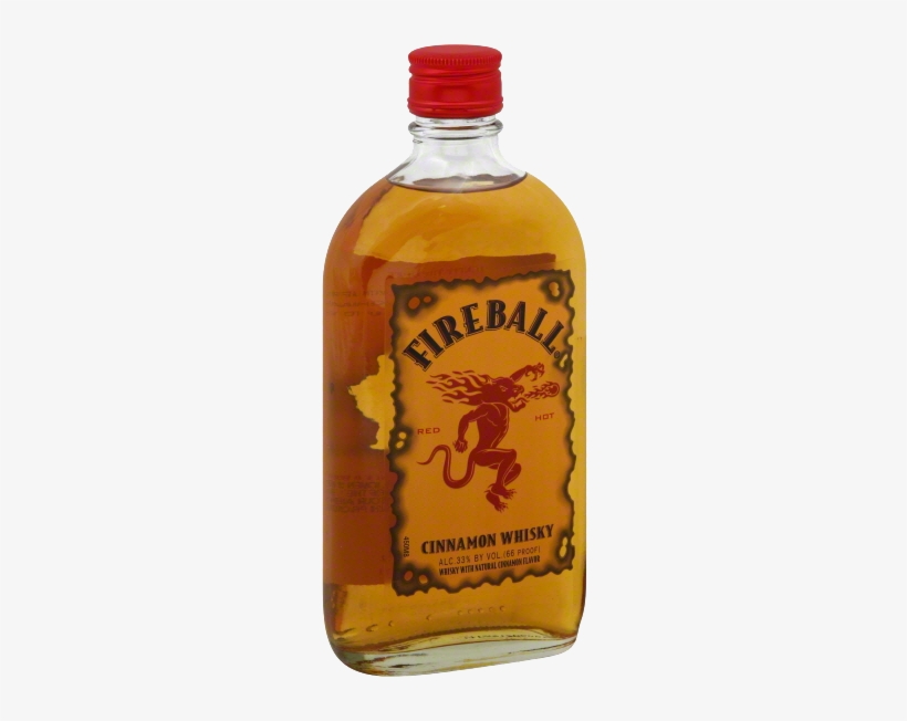 Fireball Cinnamon Whisky Liqueur - Fireball Cinnamon Whisky 200ml, transparent png download