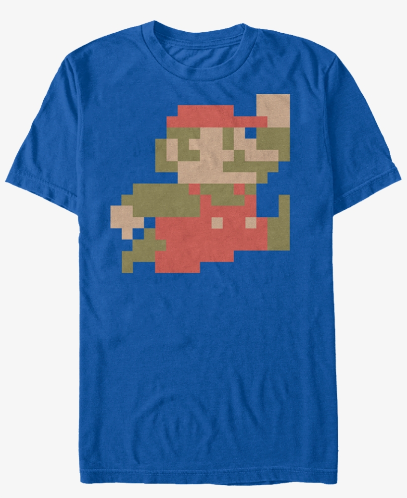 8-bit Mario Shirt - 8 Bit Mario, transparent png download