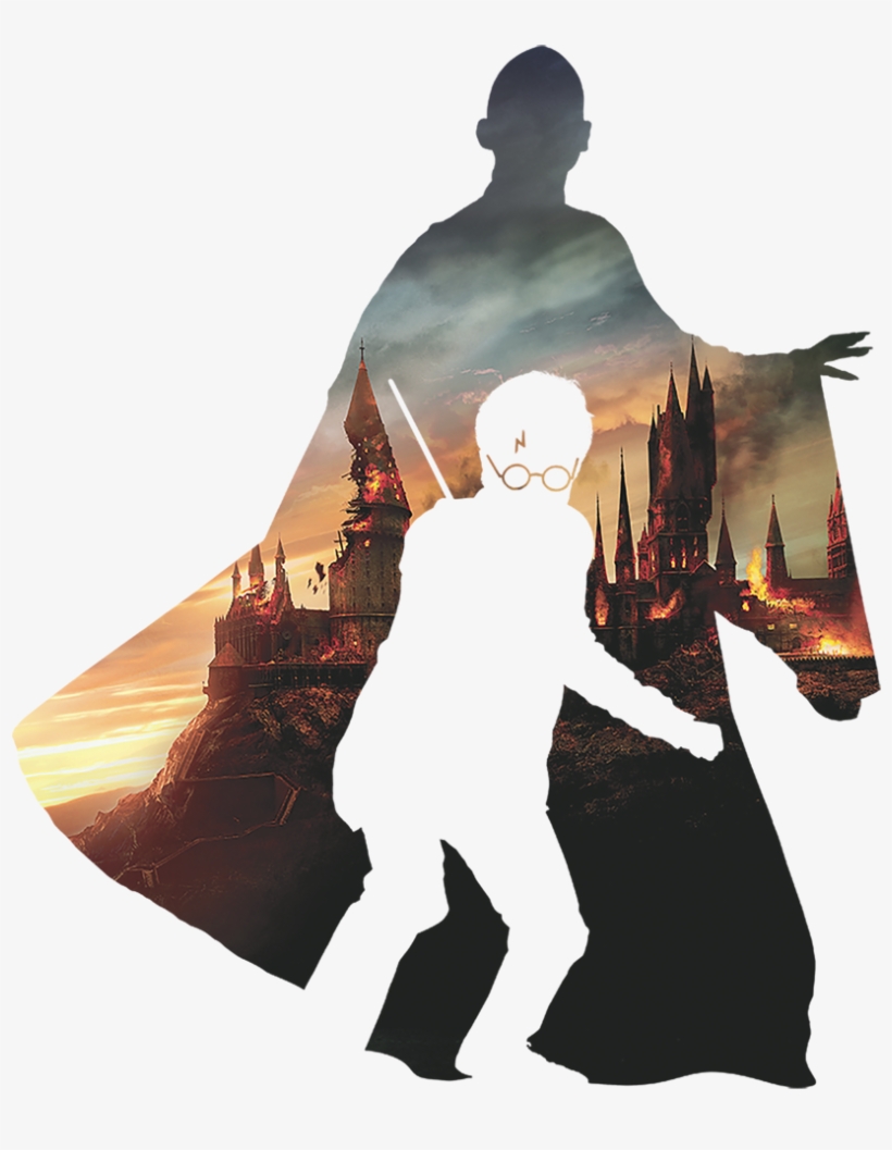 Harry Potter Voldemort Looms Kid's T-shirt - Harry Potter And The Deathly, transparent png download