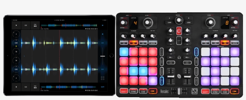 Professional Dj Technology - Hercules P32 Dj All-in-one Dj Controller, transparent png download