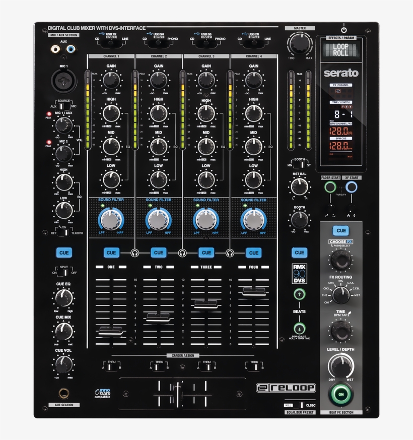 Reloop Rmx-90 Dvs - Reloop Rmx 90 Dvs, transparent png download