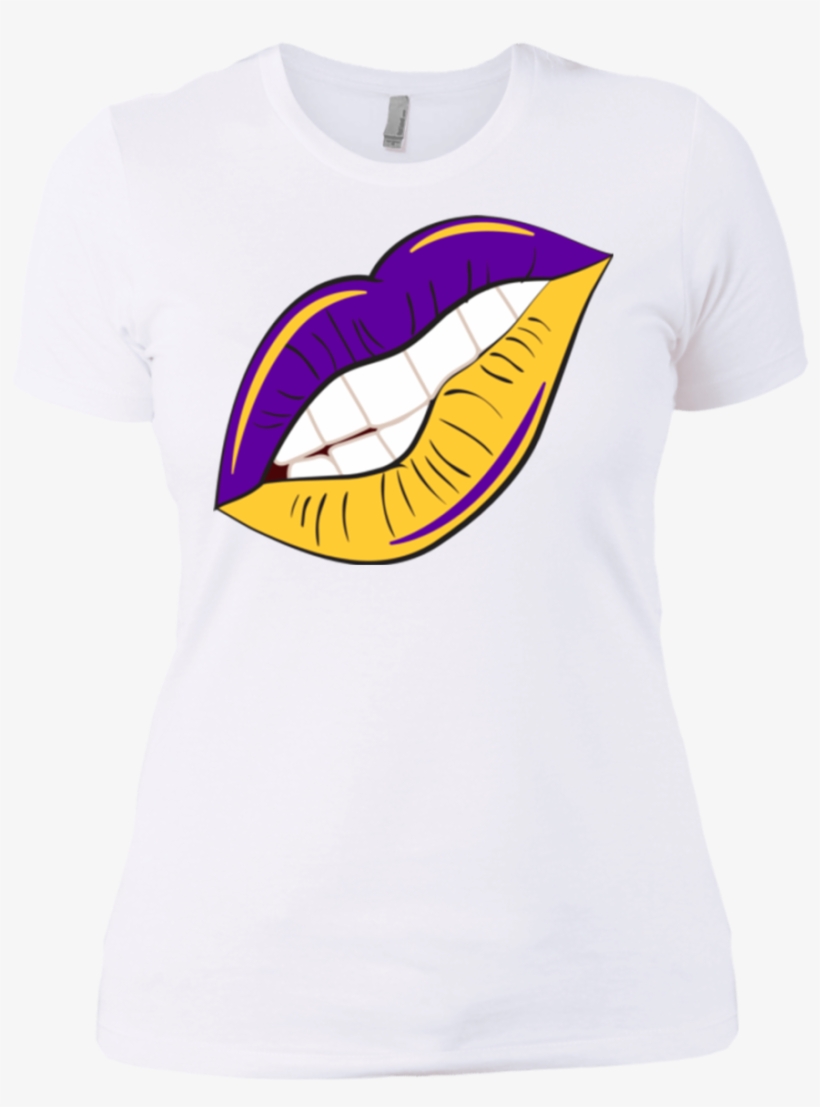 Purple And Gold Lips Slim Fit - Trumpeter Swan, transparent png download