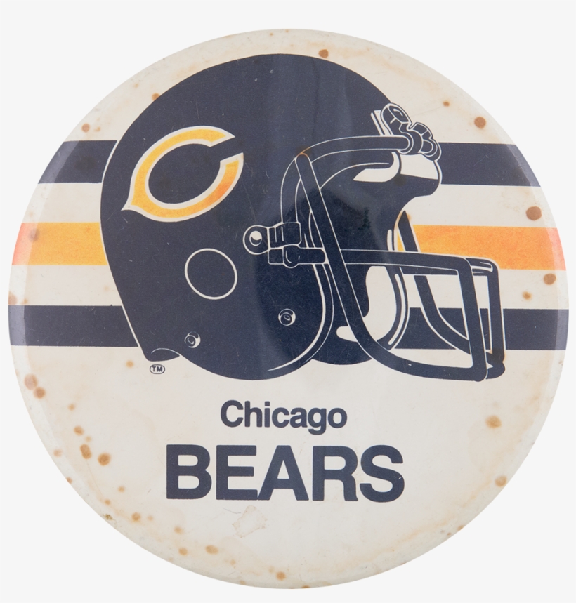 Chicago Bears Helmet - Vintage 6" Dia. Pittsburgh Steelers Pinback Table Top, transparent png download