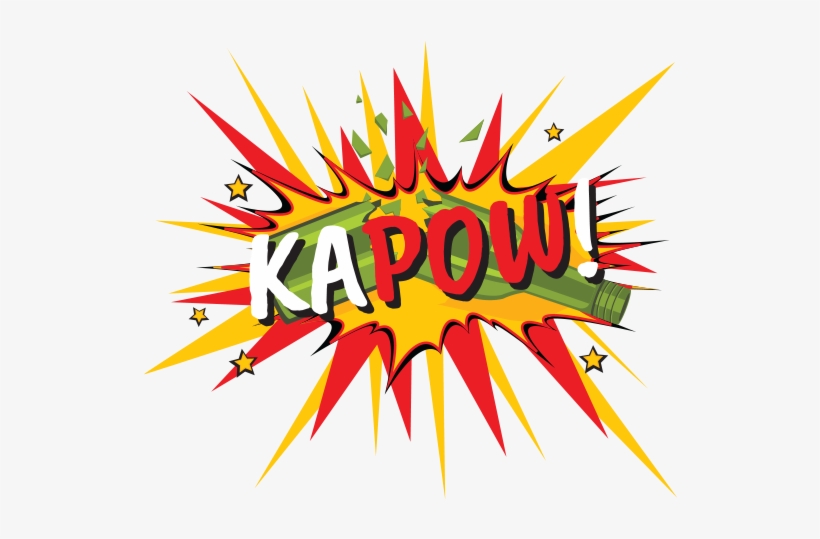 Kapow Pop Art Imagery - Comic Book, transparent png download