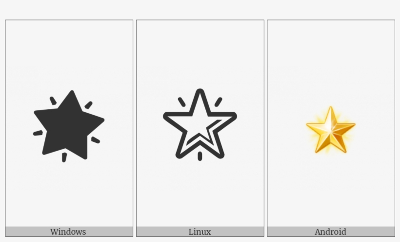 Glowing Star On Various Operating Systems, transparent png download