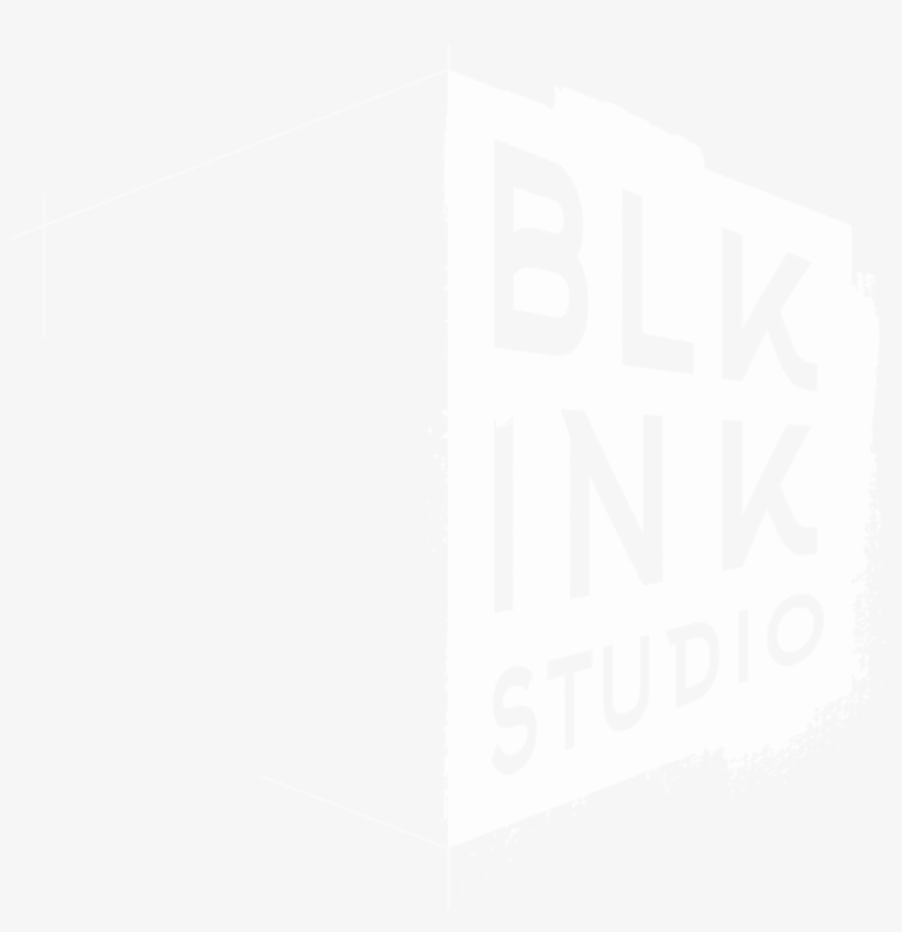 Blk Ink Studio White Logo - Street, transparent png download