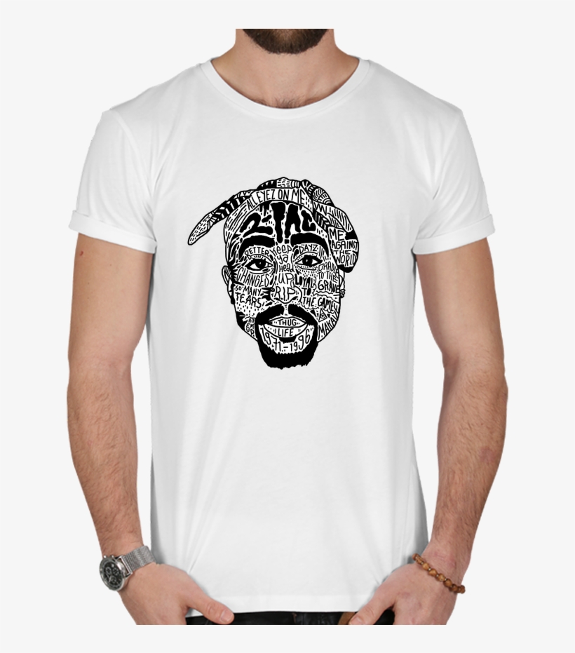 T-shirt Men 180g Tupac By Nick Cocozza - Tote Bag Stanley Stella Tupac Par Nick Cocozza, transparent png download