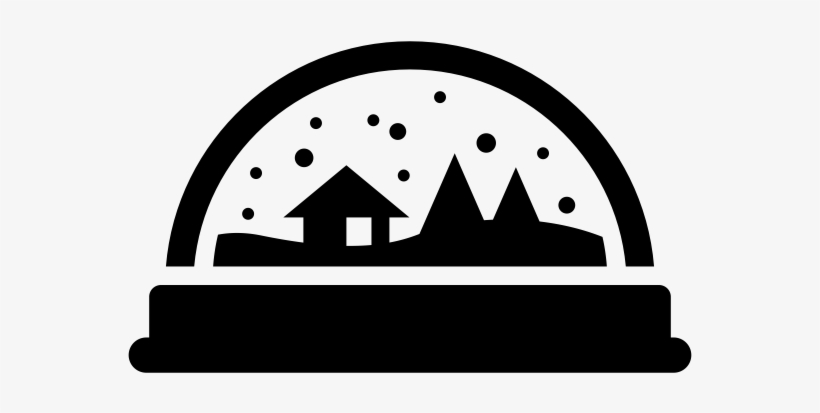Snow Globe Rubber Stamp - Sphere, transparent png download