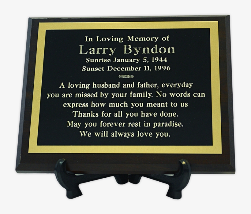 Simplicity Pet Keepsake Urn - Commemorative Plaque, transparent png download