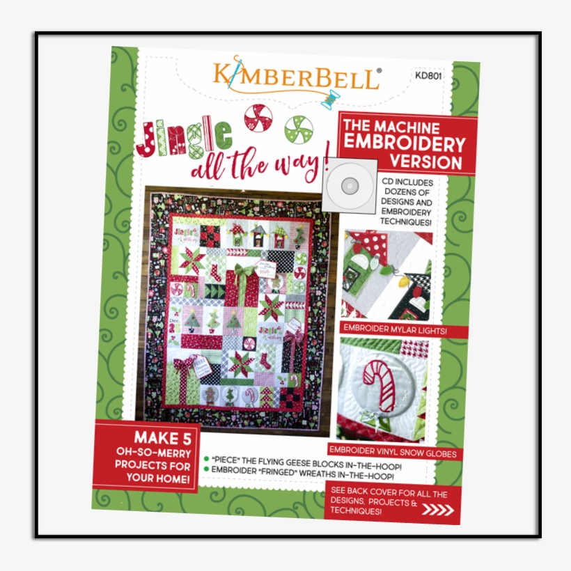 Jingle All The Way Embroidery Pattern Cd, transparent png download