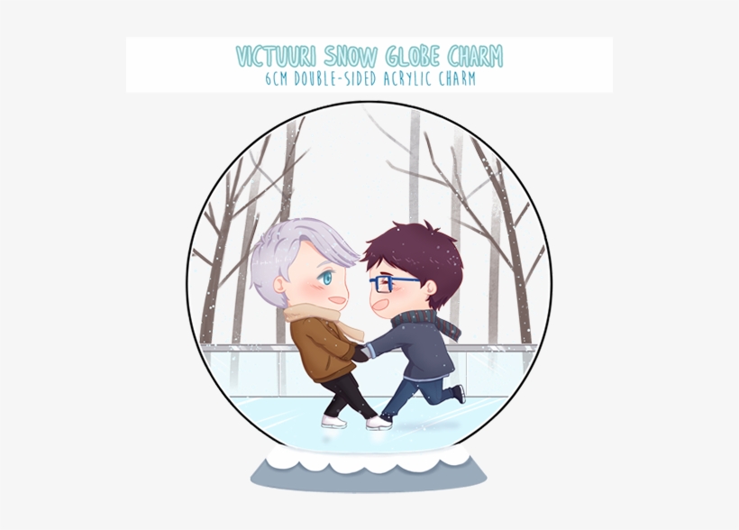 Victuuri Snow Globe Clear Acrylic Charm - Snow Globe, transparent png download