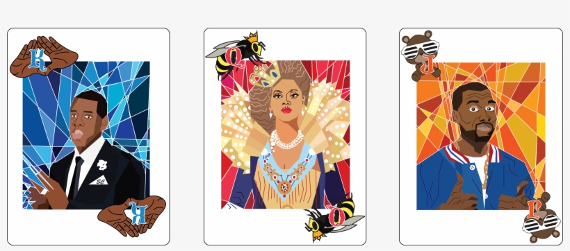 Playing Card Design With Graphic Interpretation Of - Beyonce Graphic, transparent png download