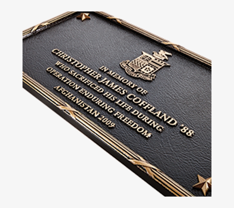 Cast Bronze Memorial Plaque For Veteran, - Bronze, transparent png download