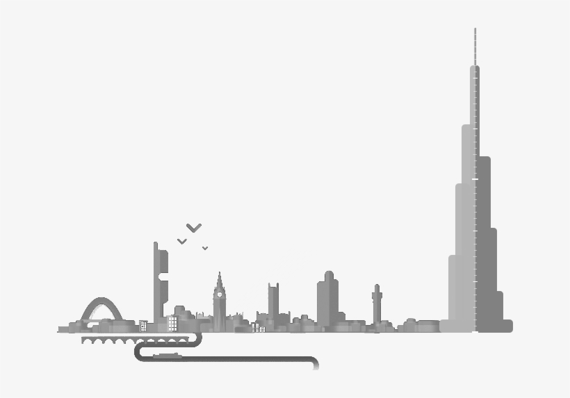 Clip Freeuse Library The Stories Burj Khalifa Scroll - Burj Khalifa, transparent png download