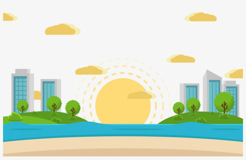 Clipart Sun Rise - Illustration, transparent png download