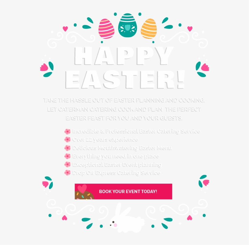 Happy Easter - Caterman Catering, transparent png download