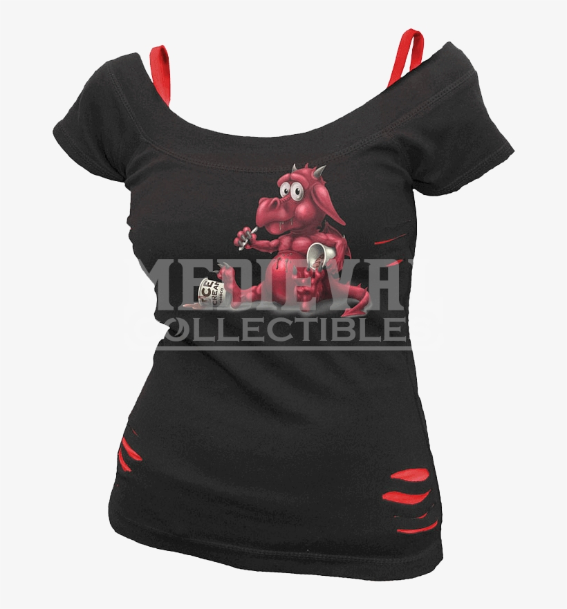 Comfort Feeding 2 In 1 Ripped Womens Shirt - Rock Pólók, transparent png download