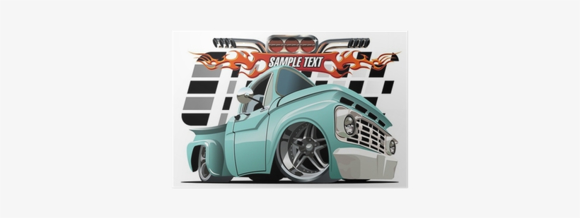 Satchel Shoulder Bag Vintage Car Pick Up Print, transparent png download