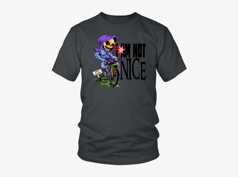 I Am Not Nice Skeletor Shirt M/f Several Colors Myaah - Larry Bernandez T Shirt, transparent png download