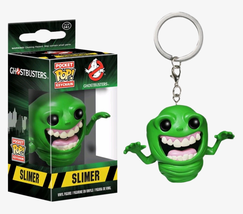 Slimer Pocket Pop Vinyl Keychain - Funko Pocket Pop! Ghostbusters: Slimer Keychain, transparent png download