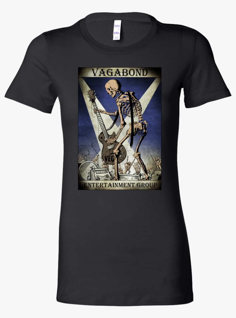 Scene Skeletor T-shirt - Red, White, & Blue Usa Shield Graphic Fitted Womens, transparent png download