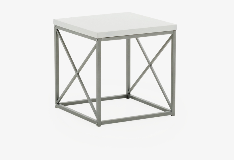 Image For Metal Side Table With Lacqued Top - Mesa Auxiliar Hierro Y Madera, transparent png download