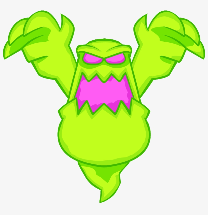 Ghost2 - Club Penguin Slimer, transparent png download