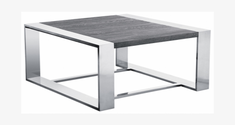 Dalton Coffee Table, Grey Oak - Stainless Steel Frame Coffee Table, transparent png download