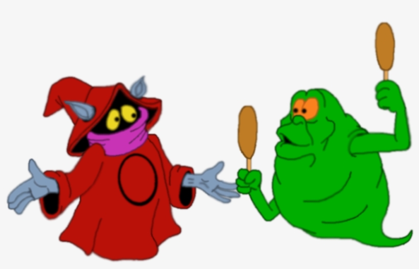 Slimer Drawing Character Clipart Free Stock - Slimer And Orko, transparent png download