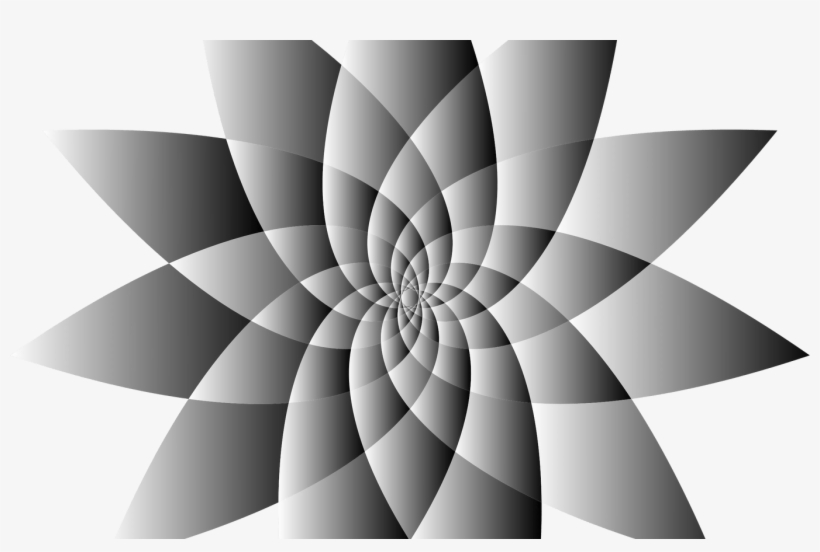 Clipart Prismatic Abstract Flower Line Art - Clip Art, transparent png download