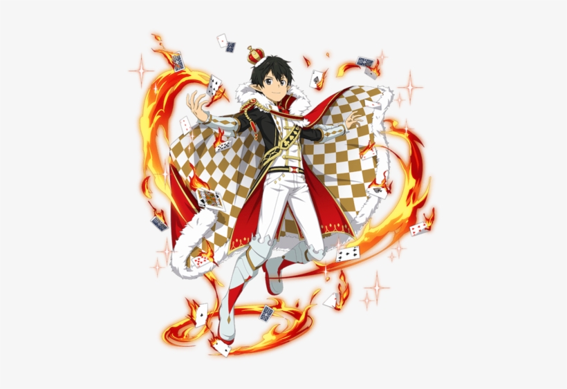 Sword Art Online, Kirito Sao, And Ｓａｏ Image - Kirito King Of Poker, transparent png download