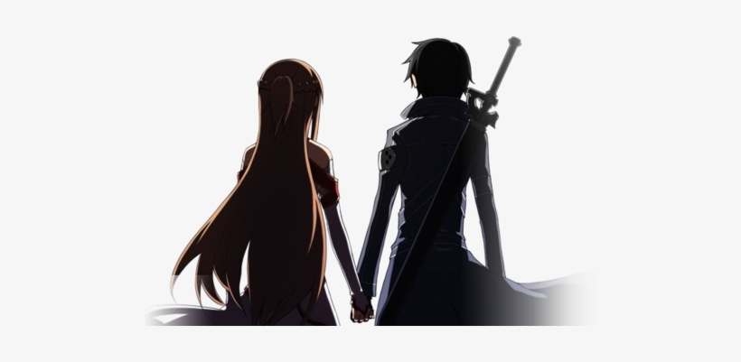 I Think This Is From An Anime Called Sword Art Online - Couple Sword Art Online, transparent png download