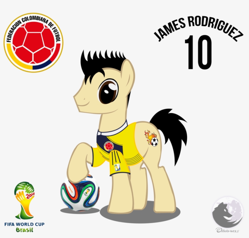 Octavio-wolf, Colombia, Football, James Rodriguez, - Futbol De Colombia Square Sticker 3" X 3", transparent png download