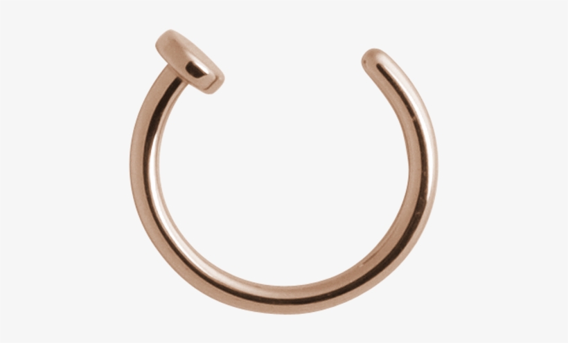 Png Download Steel Roseline Open Ring - Nose Ring Hoop Png, transparent png download