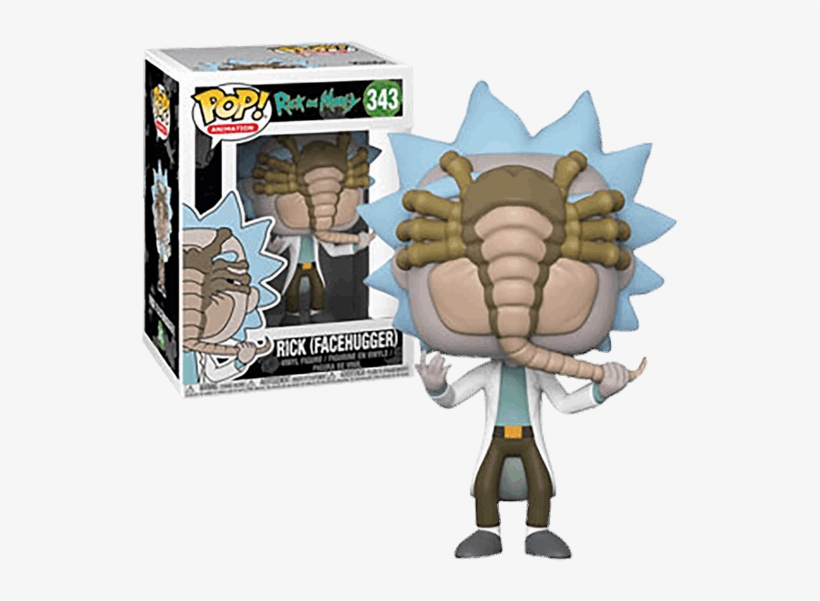 Rick And Morty - Rick Facehugger Funko Pop, transparent png download