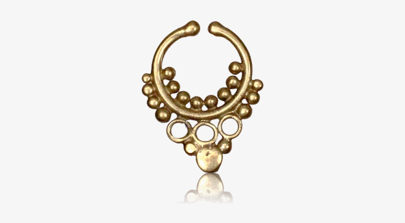 Radha Fake Septum Ring - Tribal Fake Clip On Septum For Non-pierced Nose Pressure, transparent png download