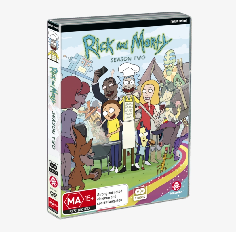 Rick And Morty Season - Rick And Morty Season 2 Dvd, transparent png download