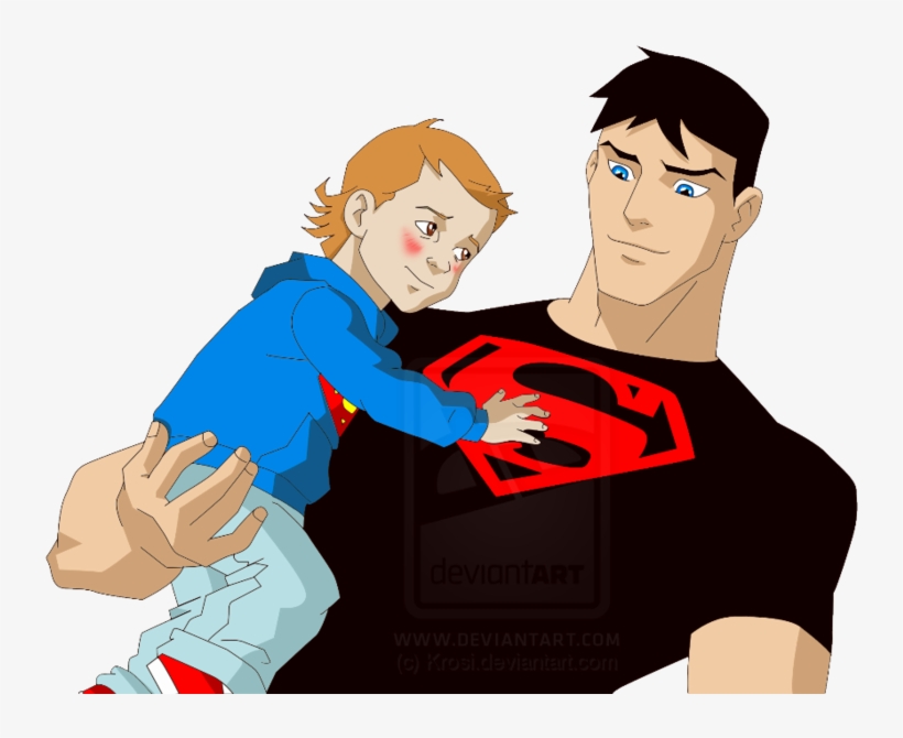 Justicia Joven Images Superboy And Baby Hd Wallpaper - Young Justice, transparent png download