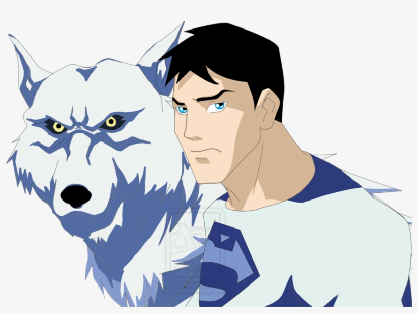 Justicia Joven Fondo De Pantalla Titled Lobo And Superboy - Cartoon, transparent png download