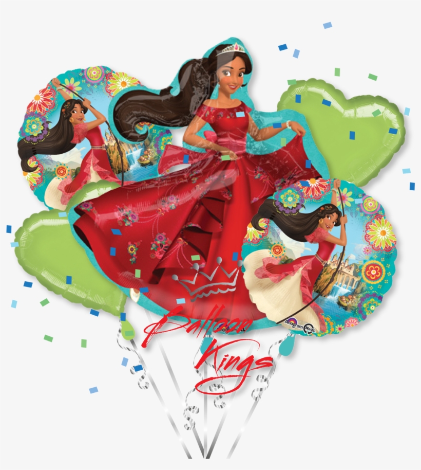 Elena Of Avalor Bouquet - 18" Elena Of Avalor Balloon - Mylar Balloons Foil, transparent png download
