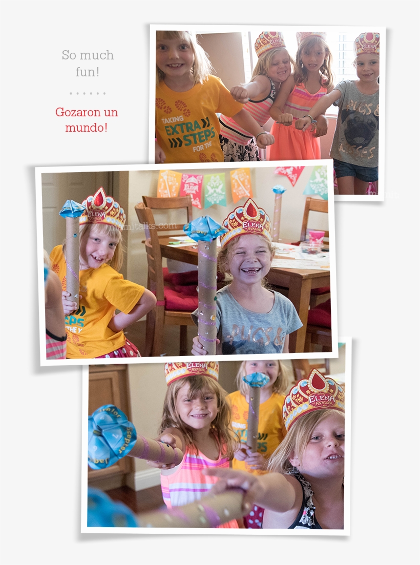 Girls Having Fun Elena Of Avalor Party Mamitalks - Drawing, transparent png download