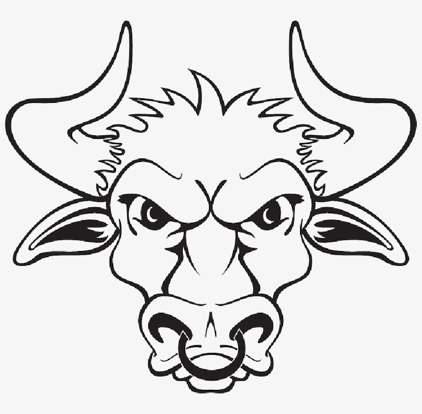 Mb Image/png - Bull Head Clipart Black And White, transparent png download