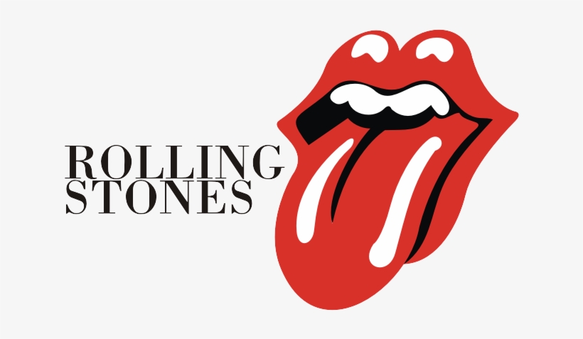 Rolling Stones Logo Bw, transparent png download