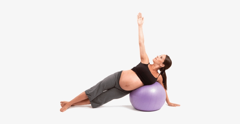 Pregnant Woman Exercising - Pilates Pregnancy, transparent png download